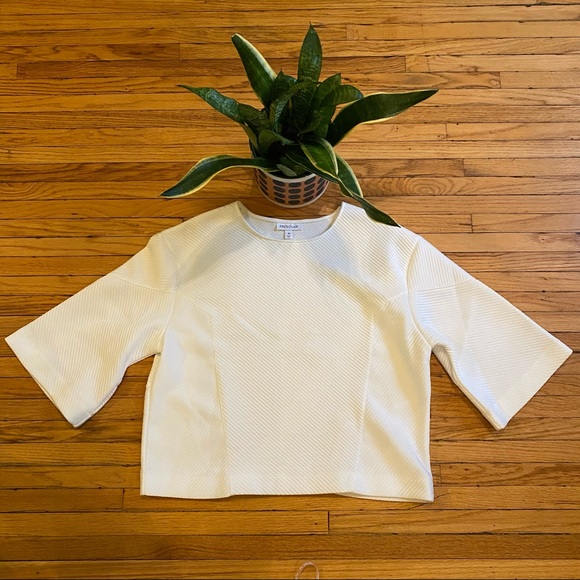 Prologue Tops - Prologue Modern White Shirt, 3/4 Sleeve, Target Top